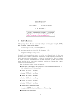 inputenc - TeXdoc.net