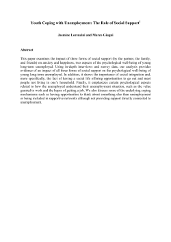 Youth Coping with Unemployment - European University Institute