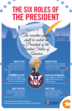 The executive power shall be vested in a President of the