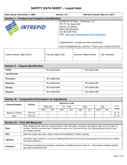 Safety Data Sheet