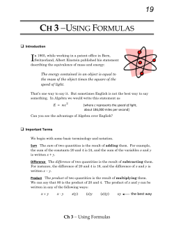 Ch 03 - Math With Steve