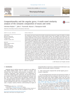 Compositionality and the angular gyrus - SAS Sites