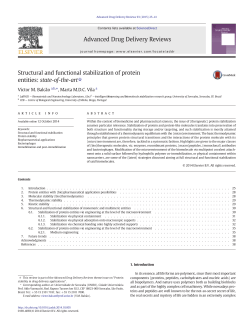 Structural and functional stabilization of protein entities: state-of-the-art