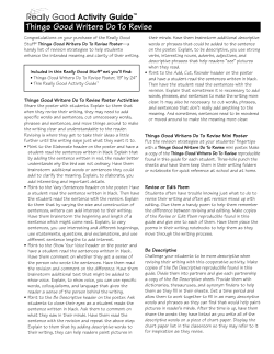 Things Good Writers Do To Revise