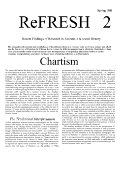 Chartism - Economic History Society