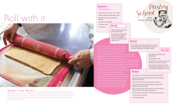 Roll with it - The Kosher Baker