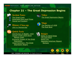 Chapter 21 &ndash; The Great Depression Begins