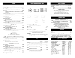 sweet breads cheesecakes cookies bars and brownies cakes other