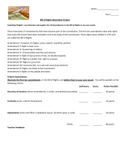 Bill of Rights Illustration Project