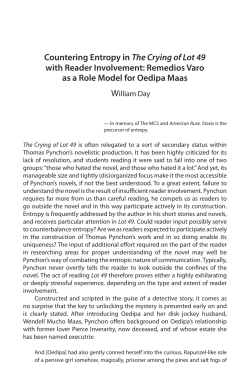 Countering Entropy in The Crying of Lot 49 with