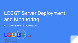 LCOGT Server Deployment and Monitoring