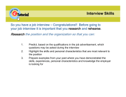 Interview Skills