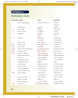APPENDIX A Proofreaders` Marks