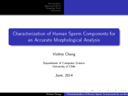 Characterization of Human Sperm Components for an Accurate