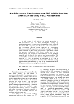 Size Effect on the Photoluminescence Shift in Wide Band