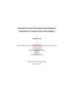 Entering the Grotto of the Biomechanical Puppeteer