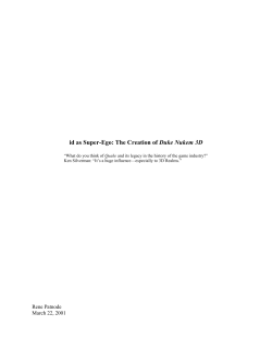 id as Super-Ego: The Creation of Duke Nukem 3D