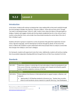 Grade 9 ELA Module 2, Unit 2, Lesson 2