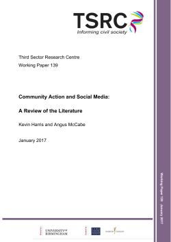 Community Action and Social Media: A Review of the Literature
