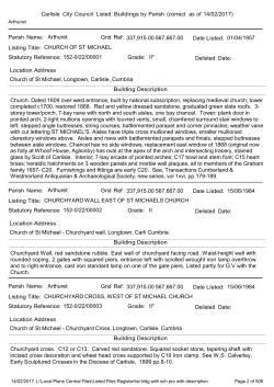 Crystal Reports - Carlisle City Council