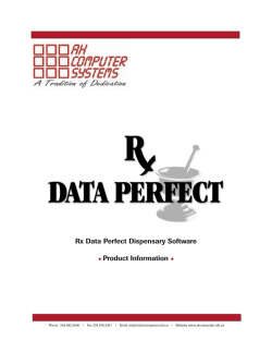 Rx Data Perfect Brochure