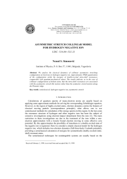 ASYMMETRIC STRETCH COLLINEAR MODEL