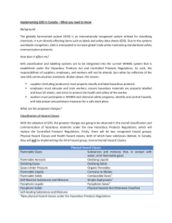 Implementing GHS in Canada &ndash; What you need to know