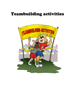 Teambuilding activities