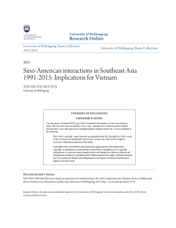 Sino-American interactions in Southeast Asia