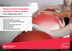 Group exercise timetables Hounslow leisure centres