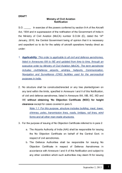 Revised SO with highlighting the new provisions and change in