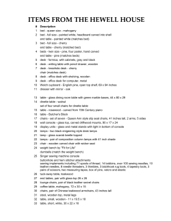 items from the hewell house