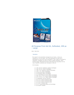 All Purpose First Aid Kit, Softsided, 299 pc - Large