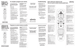 Enjoy your XFINITY&reg; TV right away! &iexcl;Disfruta de XFINITY&reg; TV ahora