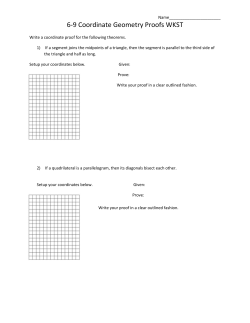 6-9 Coordinate Geometry Proofs WKST