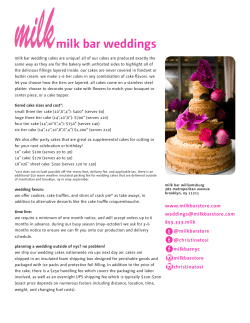 milk bar weddings