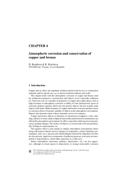 CHAPTER 4 Atmospheric corrosion and conservation of