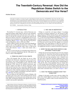 The Twentieth-Century Reversal: How Did the Republican States