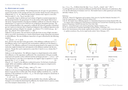 8.1 Diffusion of gases . . . . . . . .