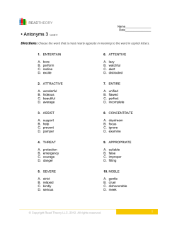 Antonyms 3 - English for Everyone