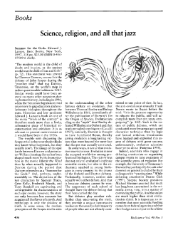 Science, religion, and all that jazz