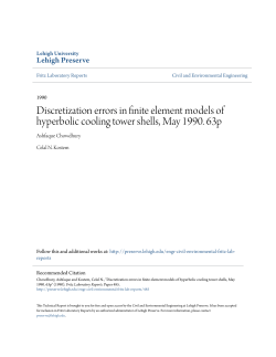 Discretization errors in finite element models of hyperbolic cooling