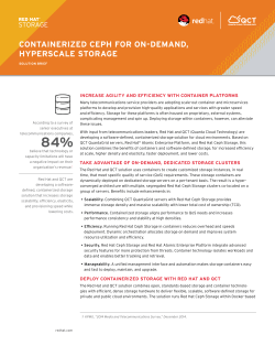 containerized ceph for on-demand, hyperscale storage