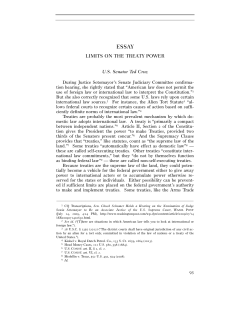 limits on the treaty power