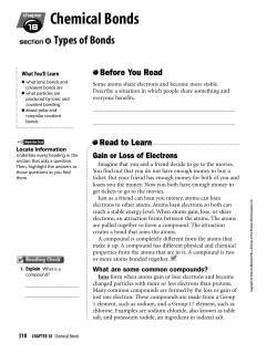 Chemical Bonds
