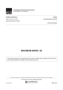 2016 Specimen Mark Scheme 4