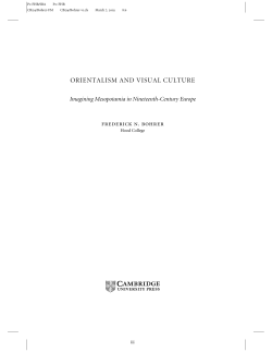 Orientalism and Visual Culture - Assets