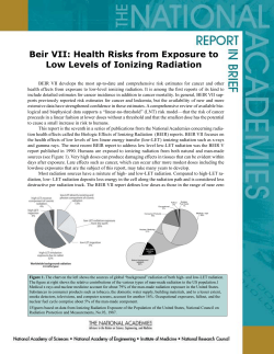 Beir VII: Health Risks from Exposure to Low Levels of Ionizing