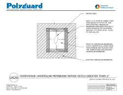 US20 - Repair Patch Greater Than 2 Inches