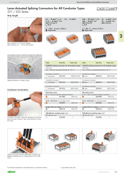Lever-Actuated Splicing Connectors for All Conductor Types 221
